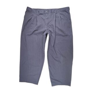 George Pants 44x32 Pleated Navy Business Casual Trousers Classic Fit Dress Pants